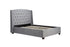 Balmoral Fabric Bed Grey Velvet